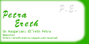 petra ereth business card